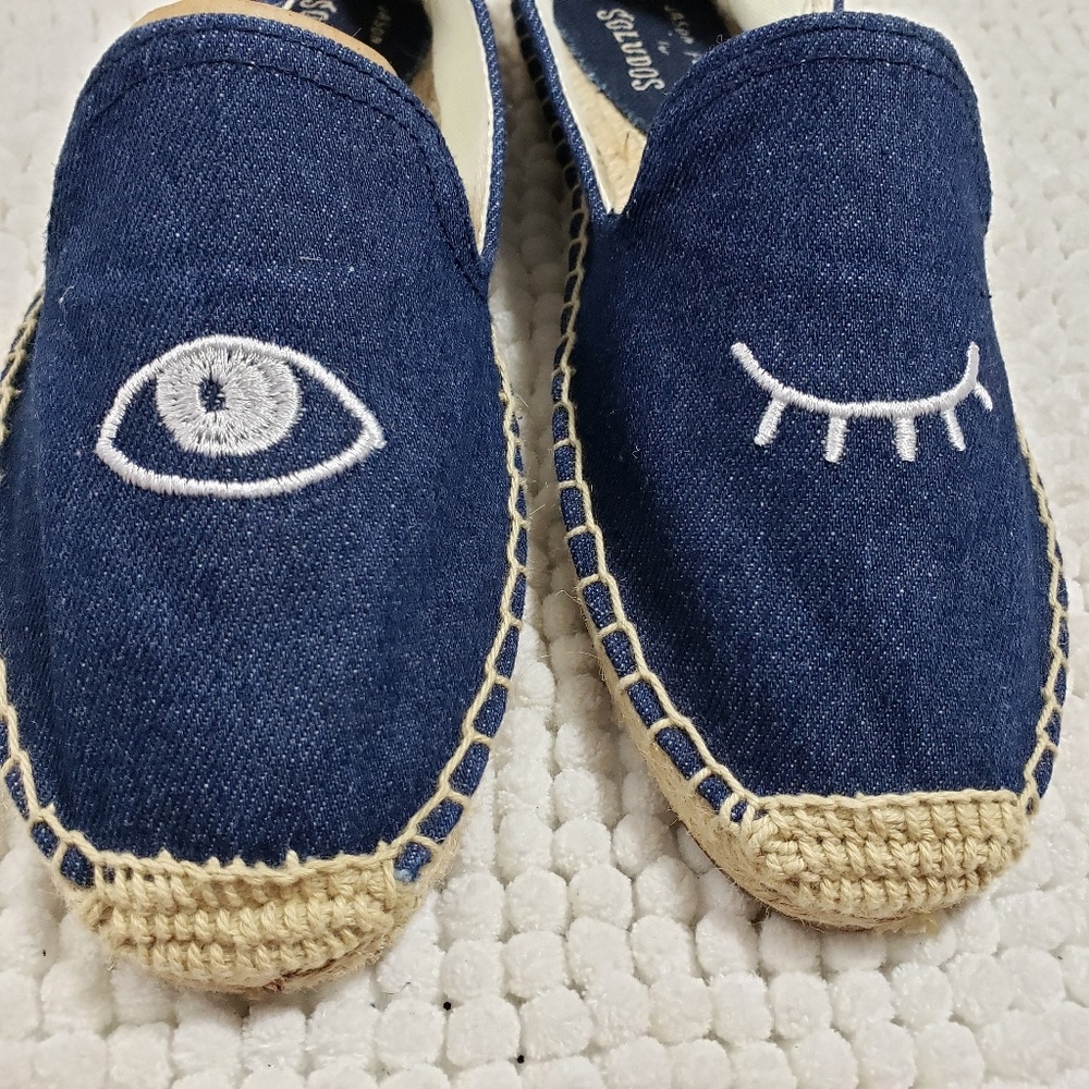 Jason Polan for Soludos Navy Wink Espadrilles - Picture 2 of 8